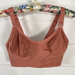 Cake Lingerie Womens Sugar Candy Seamless Nursing Bra sz‎ S NWT Pink Comfortable